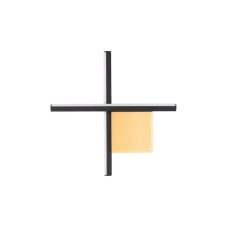 9006083 Ѕидна светилка CROSS 10W LED Црно со златно Nova Luce 